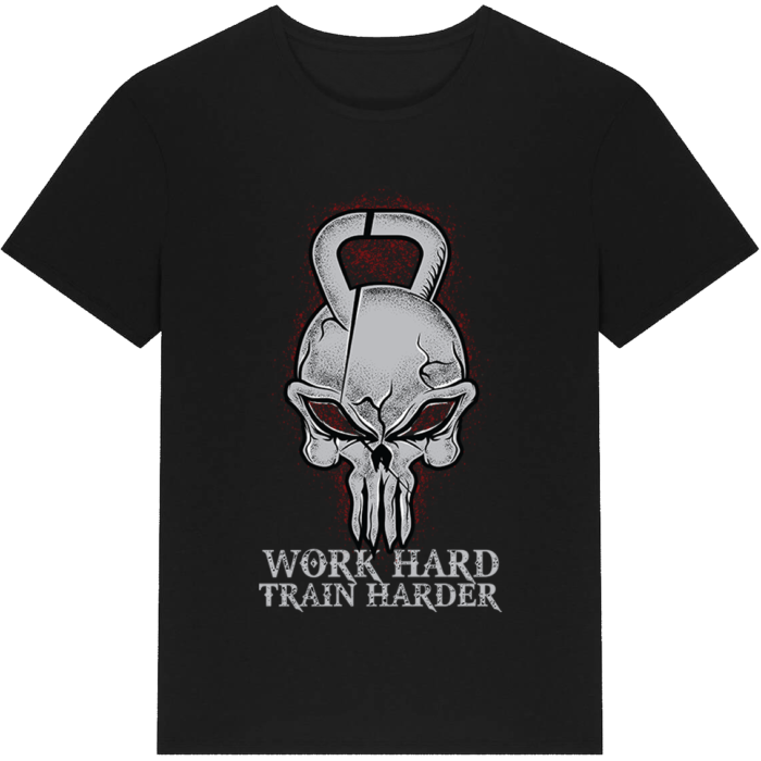 Work Hard Train Harder T-Shirt - Image 2