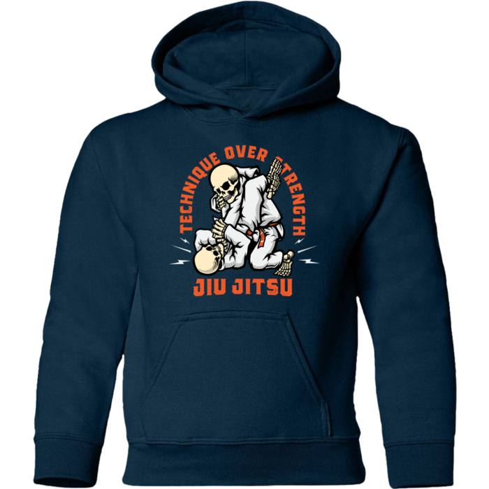 Skull Jiu Jitsu Pullover Hoodie - Image 2