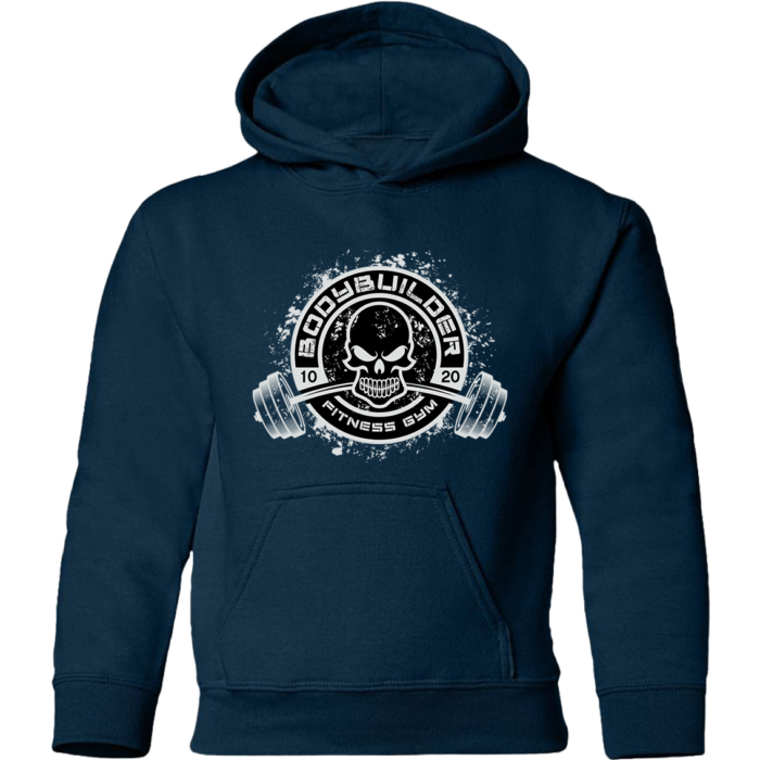 Bodybuilding Skull Pullover Hoodie - Image 3