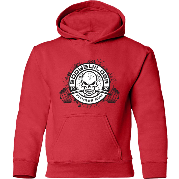 Bodybuilding Skull Pullover Hoodie - Image 4