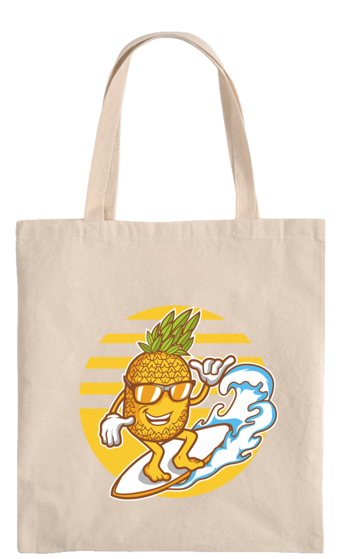 Pineapple surfing Market Bag - Image 2