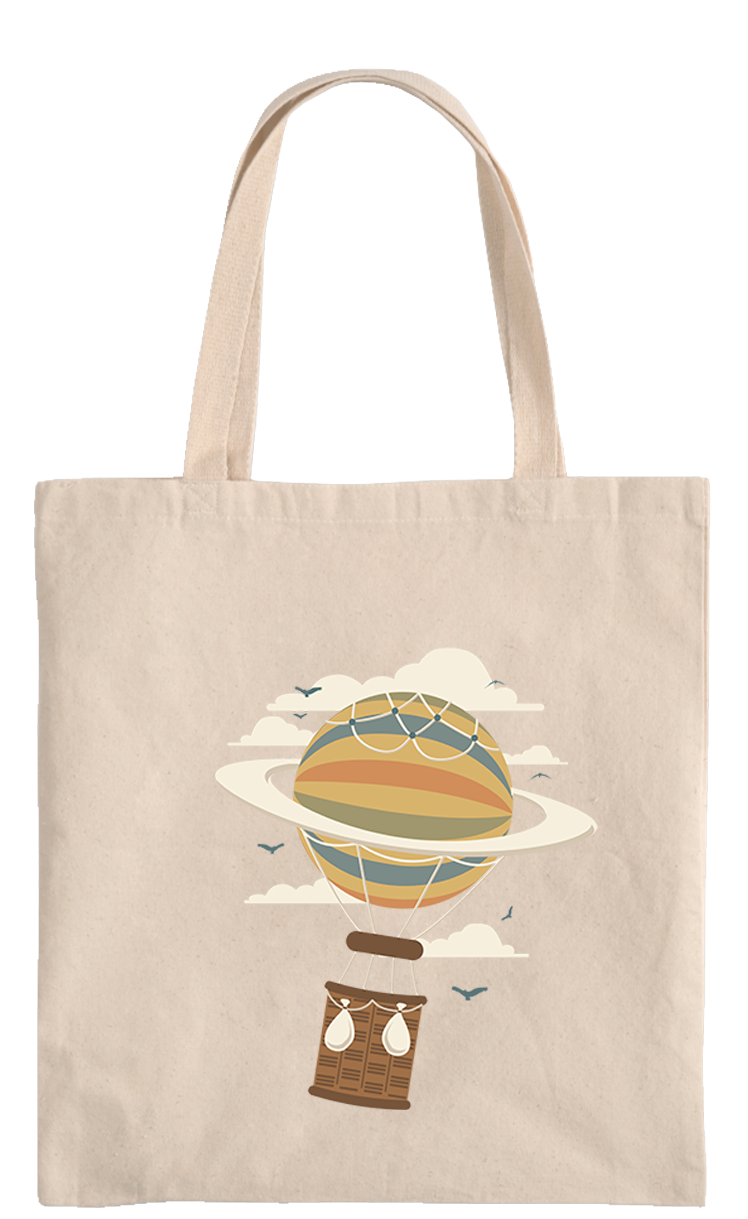 Air Baloon Saturn Market Bag - Image 2