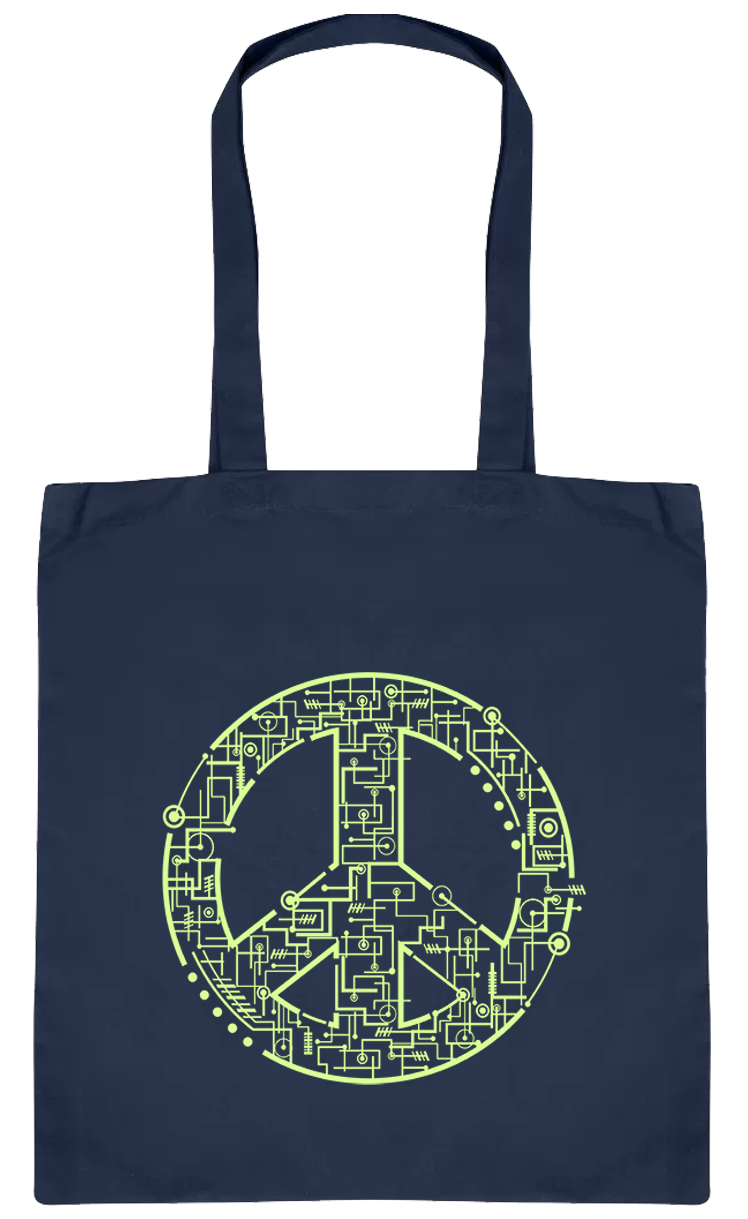 Electric Peace Market Bag