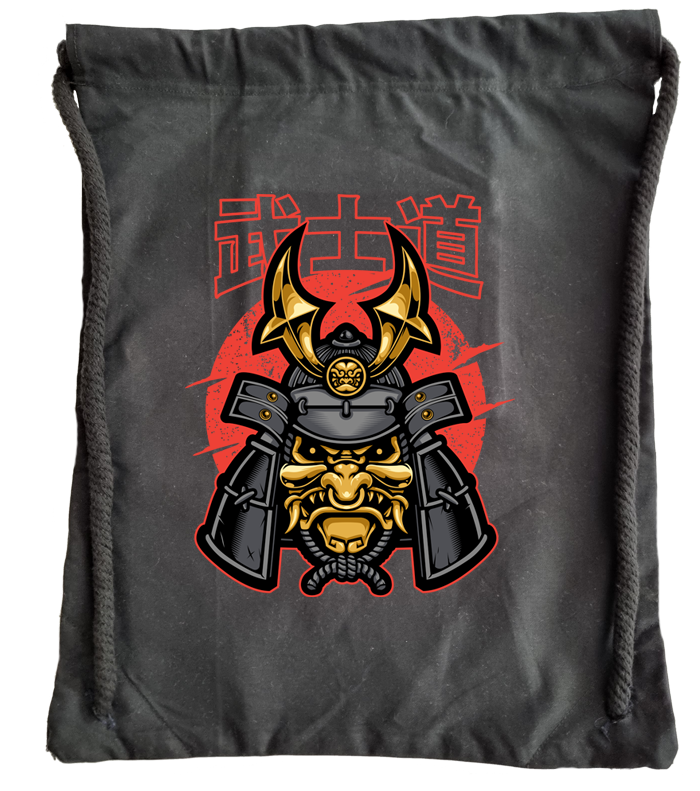 Samurai warrior mask Gym Sack - Image 2
