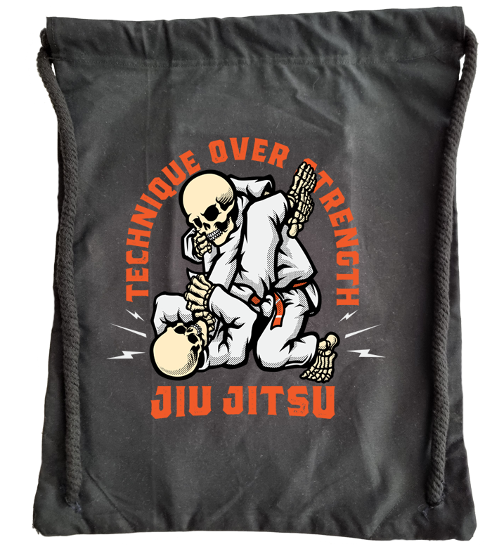 Skull Jiu Jitsu Gym Sack - Image 2