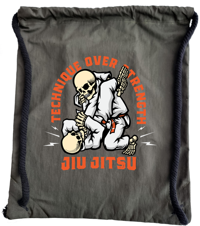 Skull Jiu Jitsu Gym Sack - Image 3