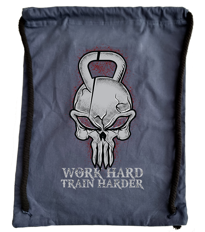 Work Hard Train Harder Gym Sack - Image 3