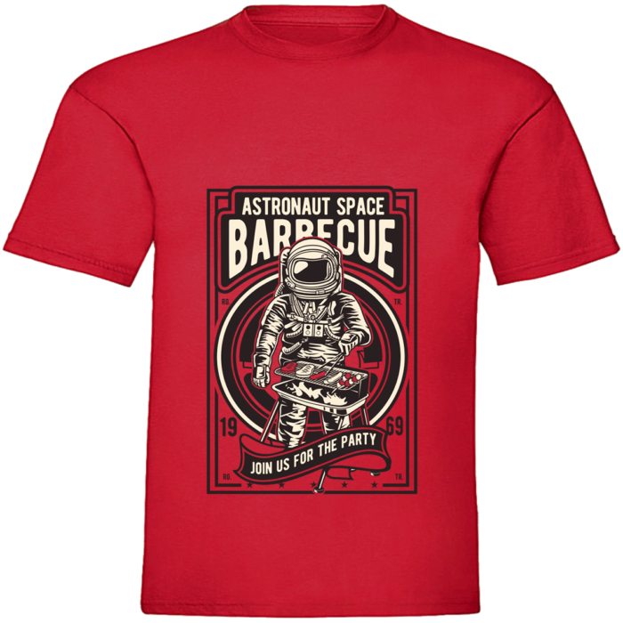 Astronaut Space Barbeque T-Shirt - Image 3