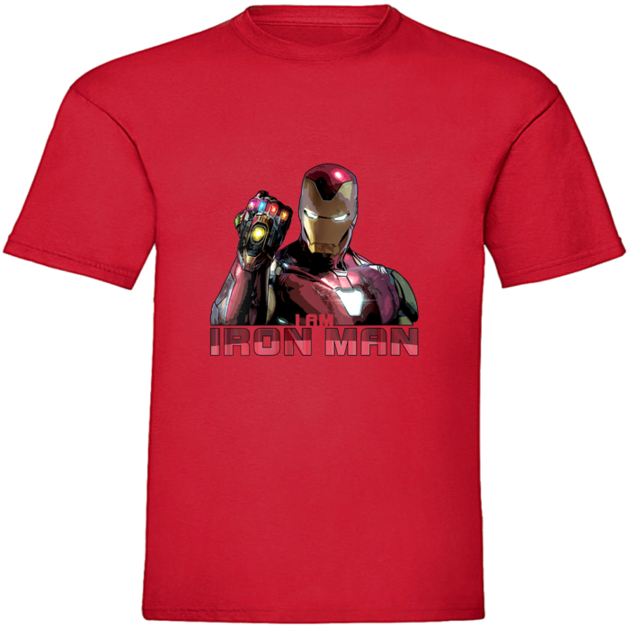 Womens Marvel Avengers Endgame I Am Iron Man Movie Quote Portrait V-Neck T-Shirt - Image 3