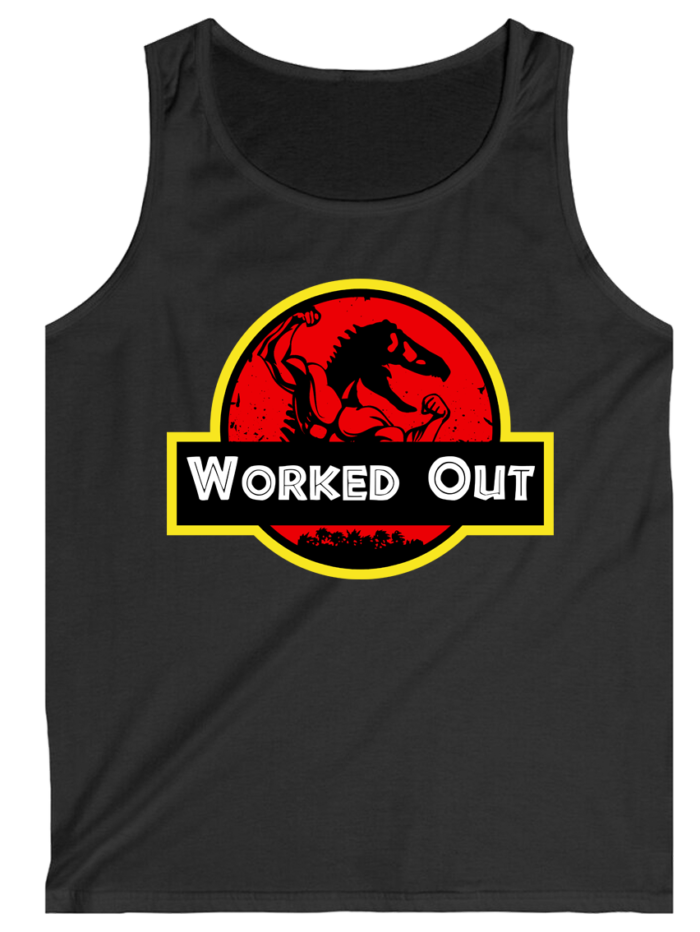 Jurassic Worked Out Gym Top Tanks - Image 2