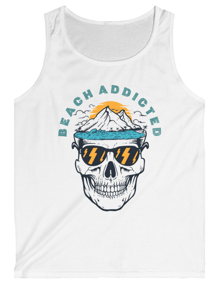 Beach addicted Gym Top Tanks - Image 2