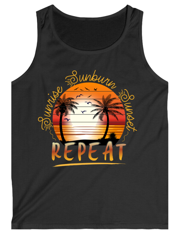 Summer Sunset Gym Top Tanks