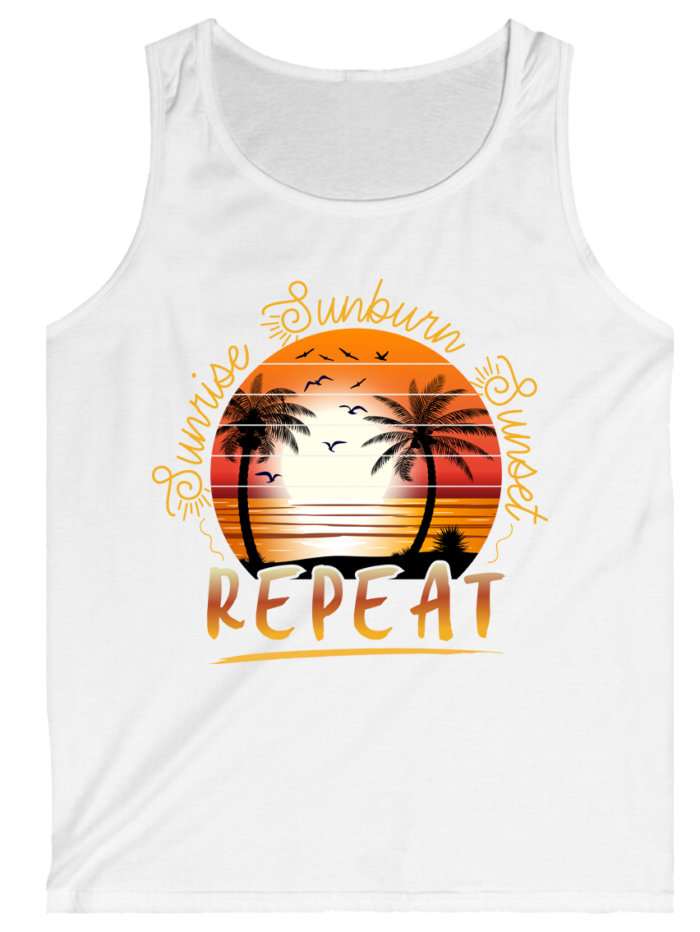 Summer Sunset Gym Top Tanks - Image 2