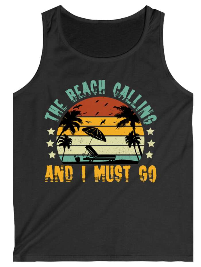 Beach Calling Summer Gym Top Tanks