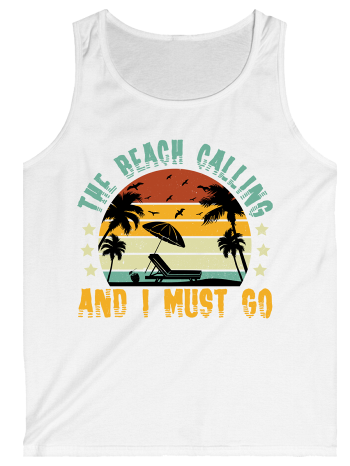 Beach Calling Summer Gym Top Tanks - Image 2